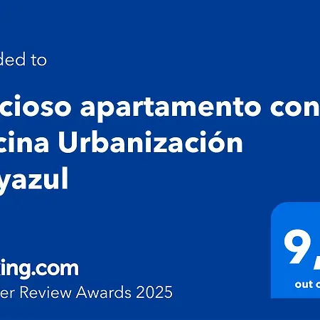 Precioso Con Piscina Urbanización Playazul Apartamento *